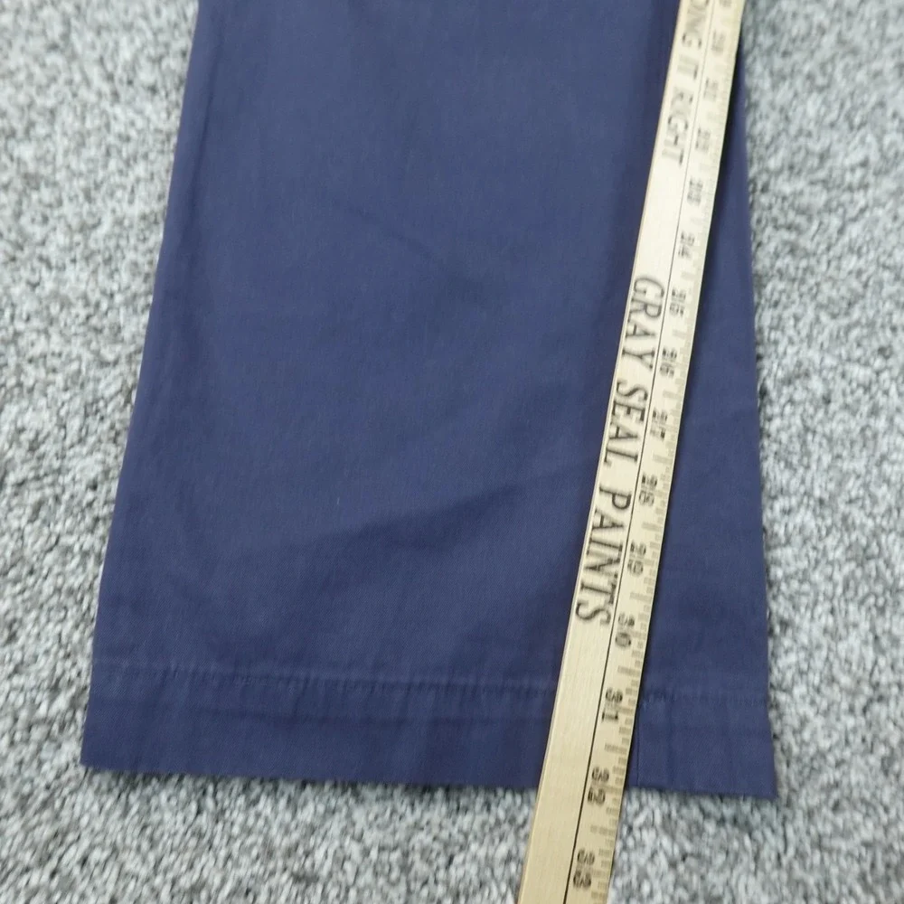 Banana Republic Pants Mens 36X32 Blue Chino Trouser Khaki Flat Front Preppy Work